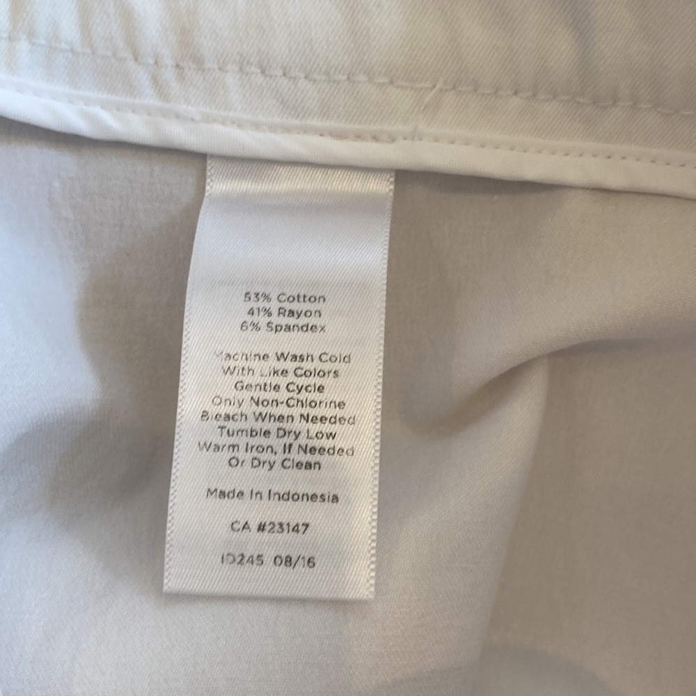 Talbots white pants size 0p - Picture 4 of 8